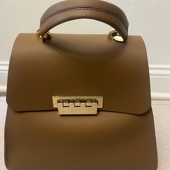 Zac Zac Posen Eartha Iconic large Top Handle – Camel/Tan Leather - Picture 11 of 17
